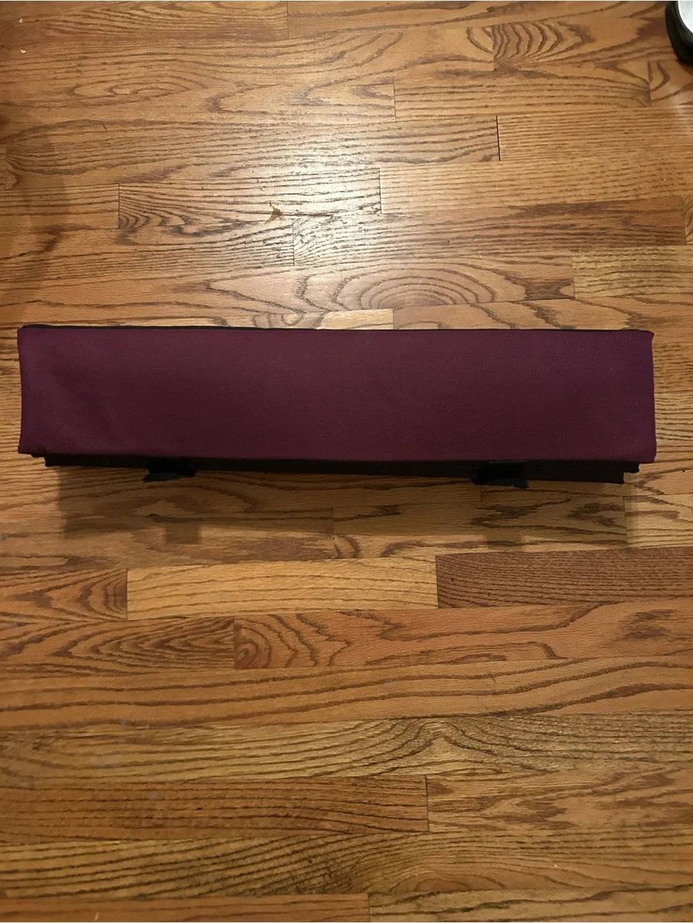 Eddie Bauer Roll Up Packable Foldable Black & Maroon Dog Bed Great for Traveling